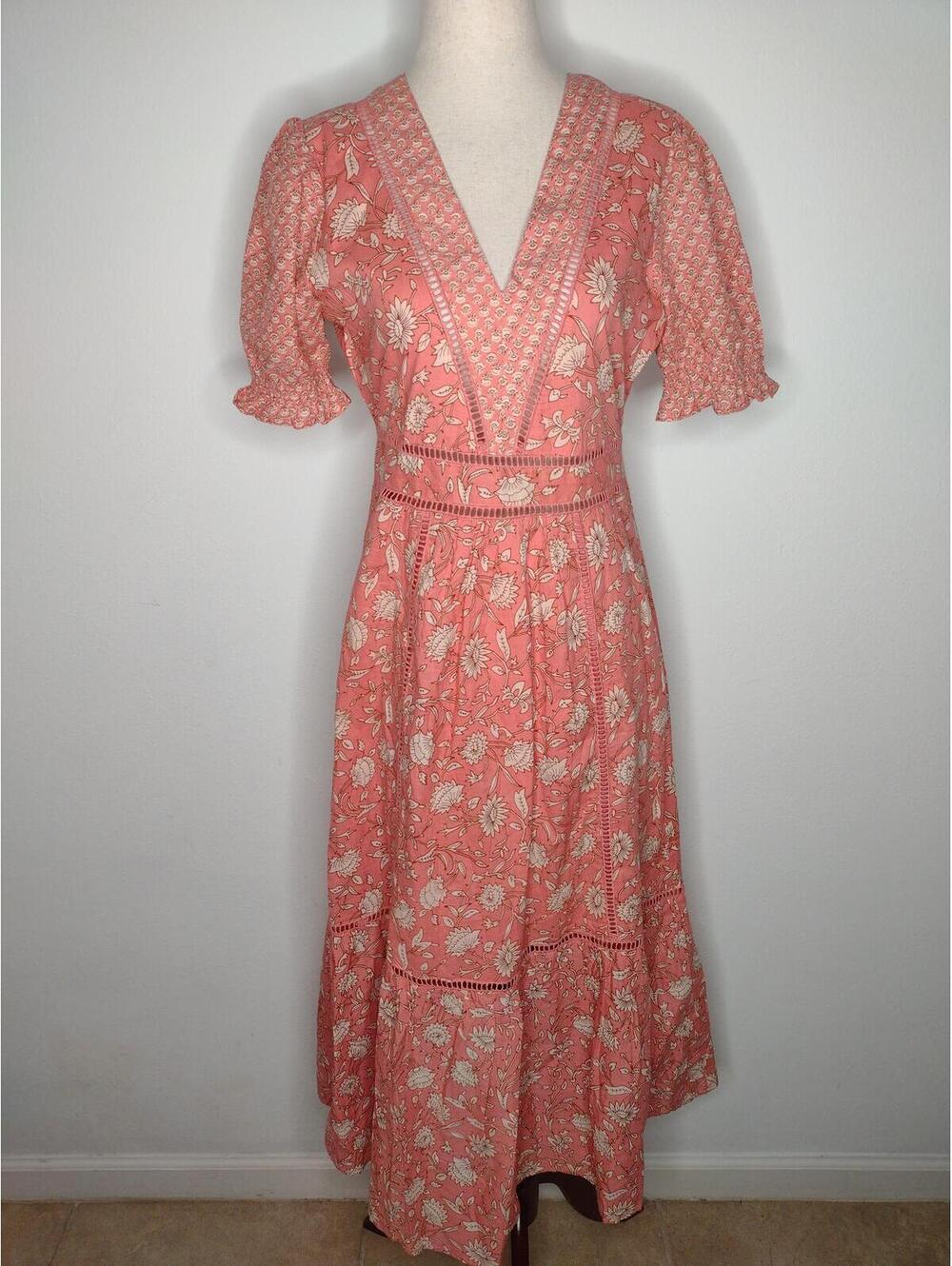 NWT dRA Women's Pink Floral Dress Size Small